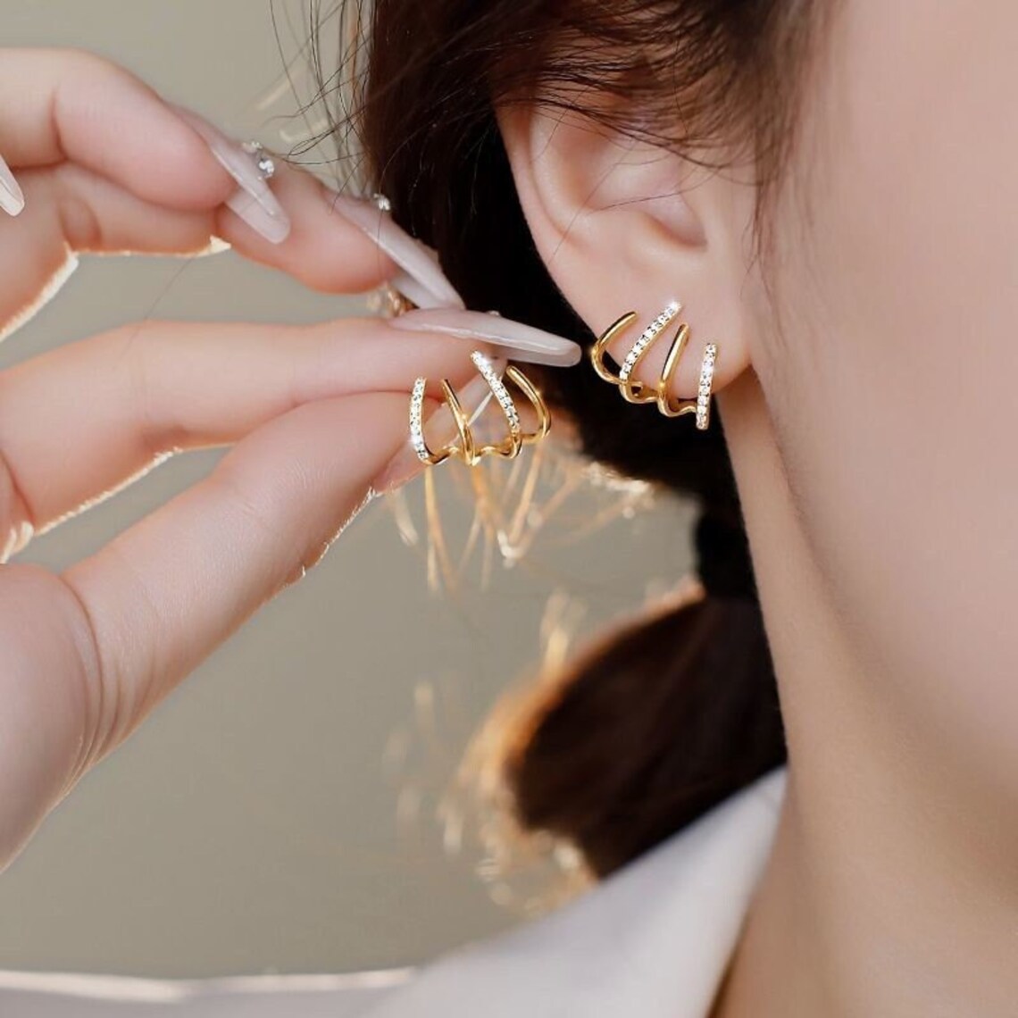 Ear Cuffs Stud Earrings Minimalist