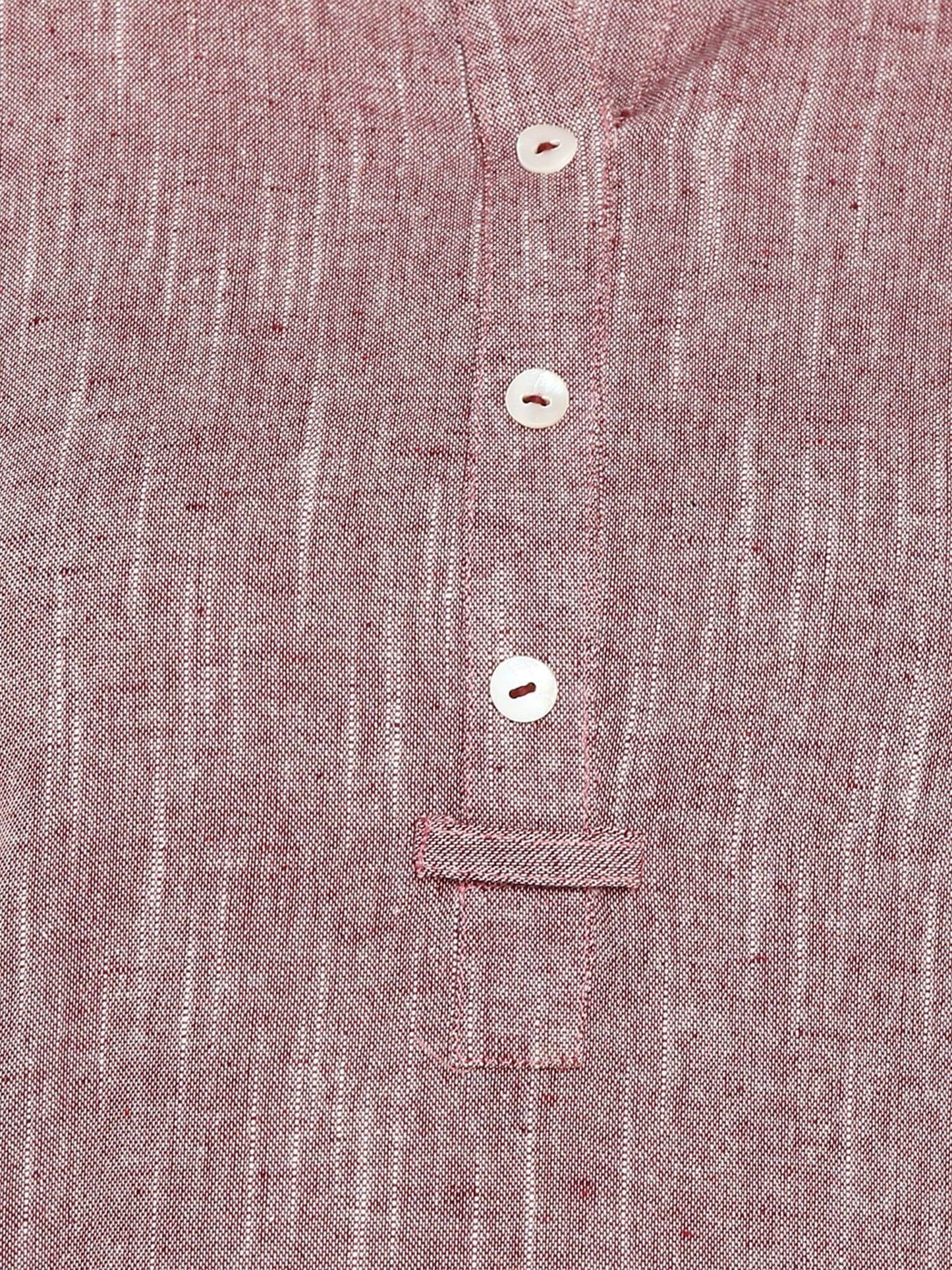 Mauve Cotton Solid Straight Kurta