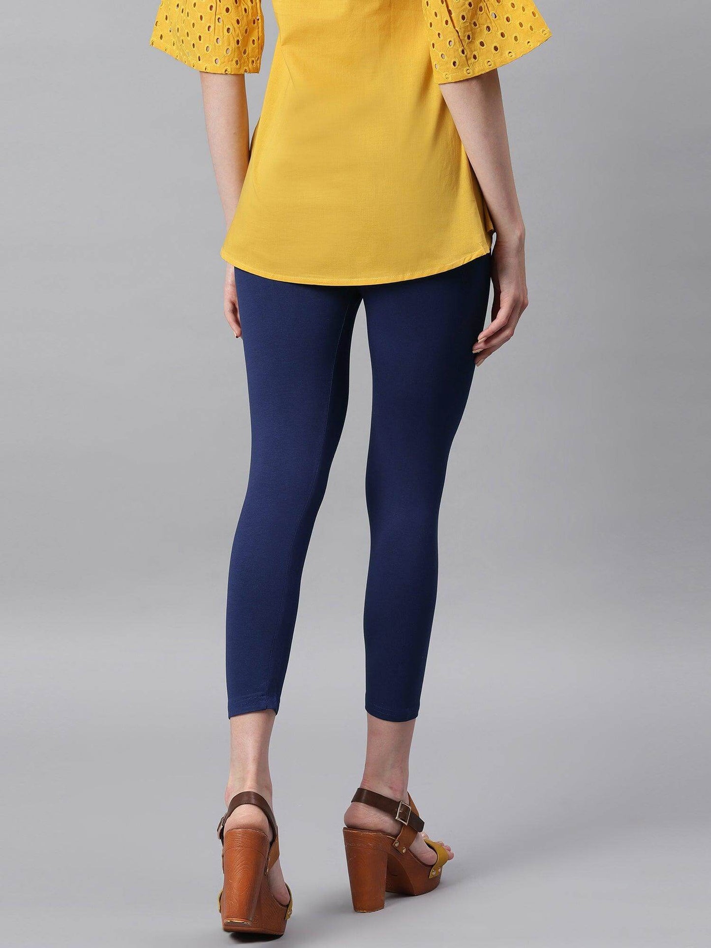 Navy Blue Viscose Lycra Legging