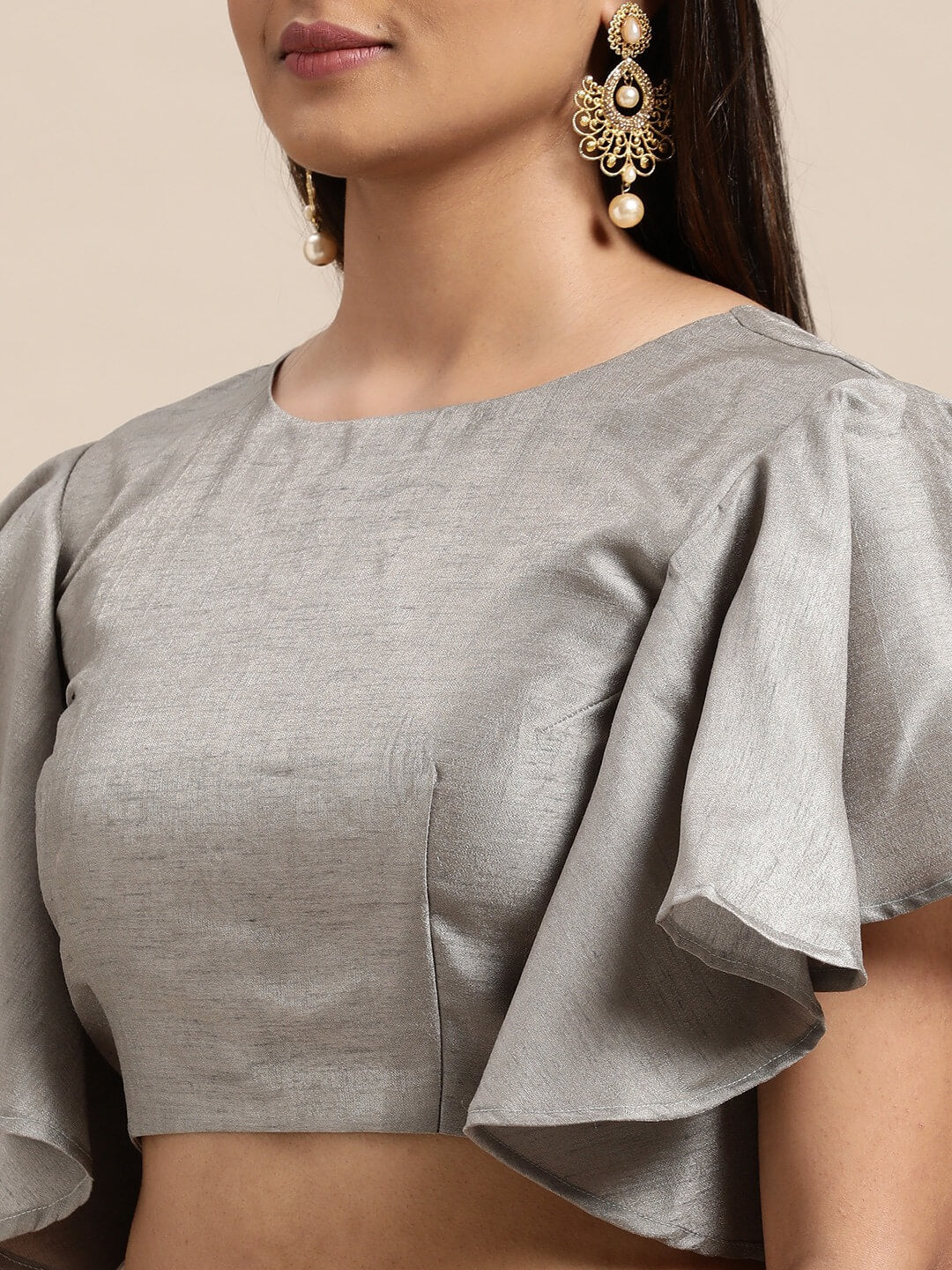 Janasya Women's Multicolor Organza Printed Saree with Blouse Piece