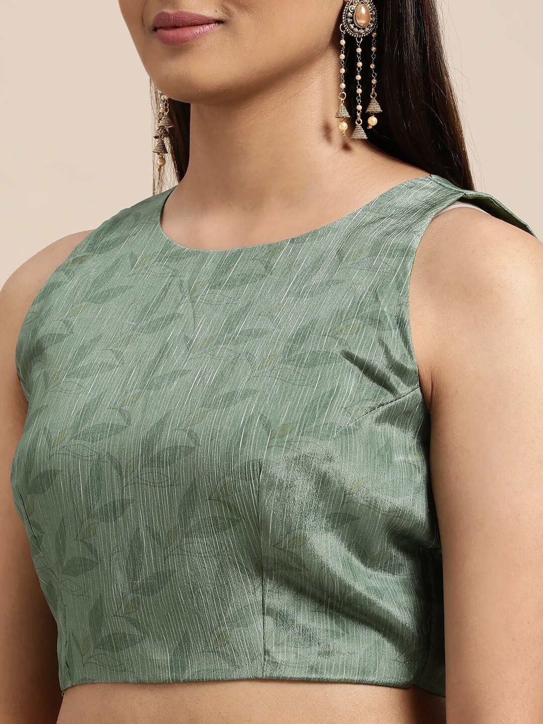 Janasya Women's Yellow Poly Chiffon Printed Saree with Blouse Piece