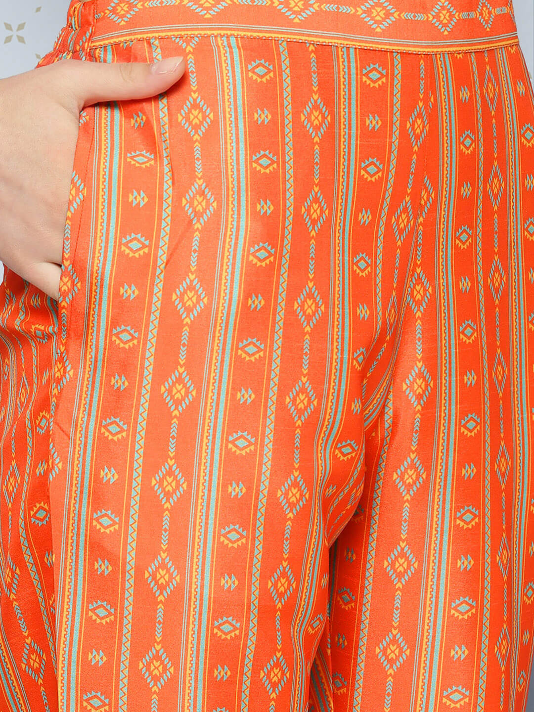 Sage Green Crepe Silk Yoke Embroidered Solid Kurta with Pant and Dupatta