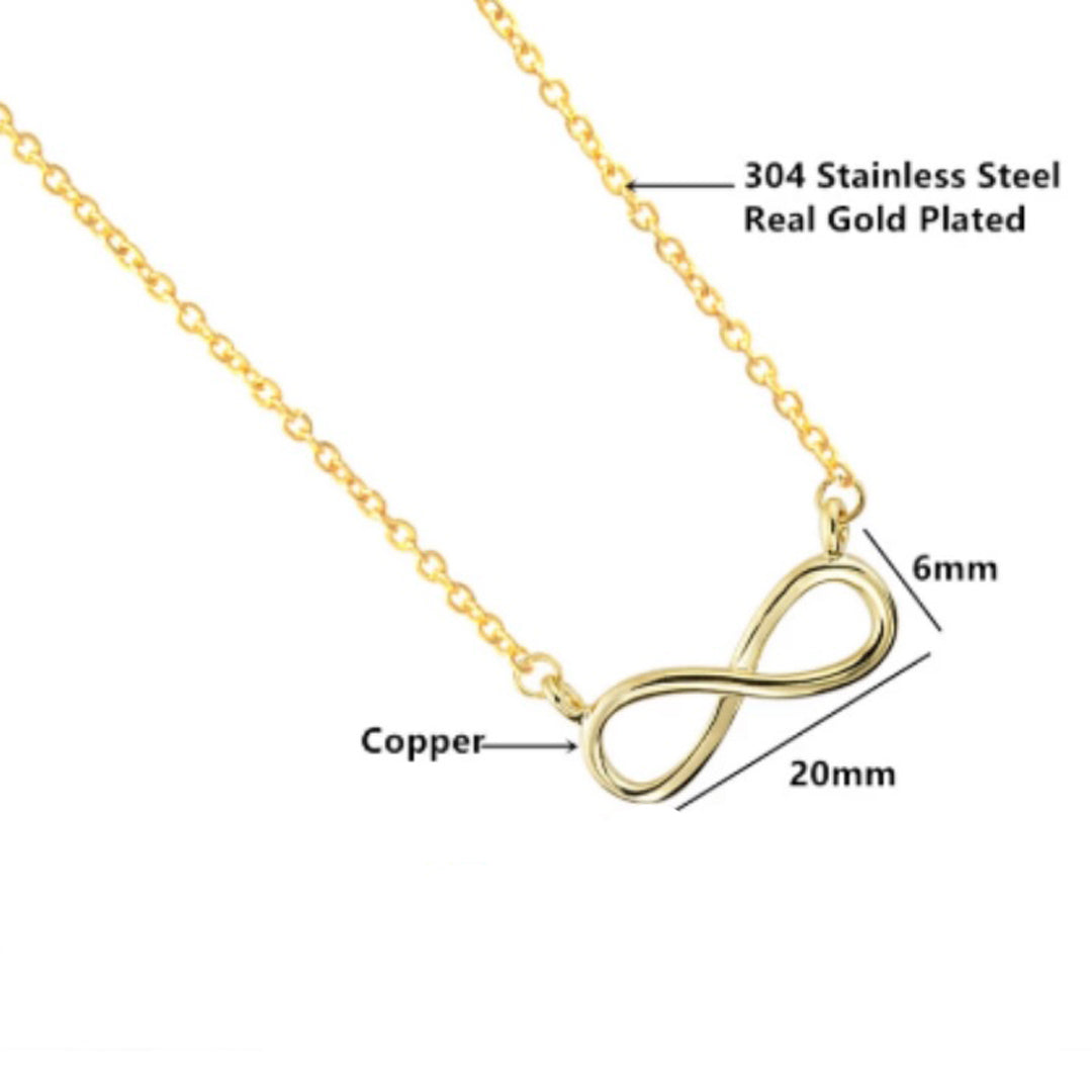 Gold Plated Infinite Pendant