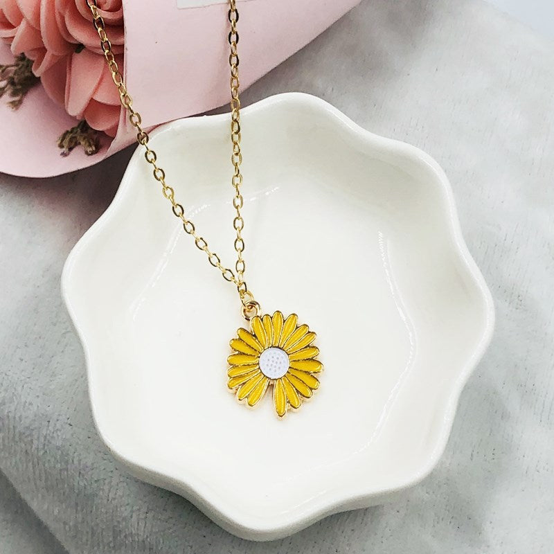 Gold Plated Flower Pendant