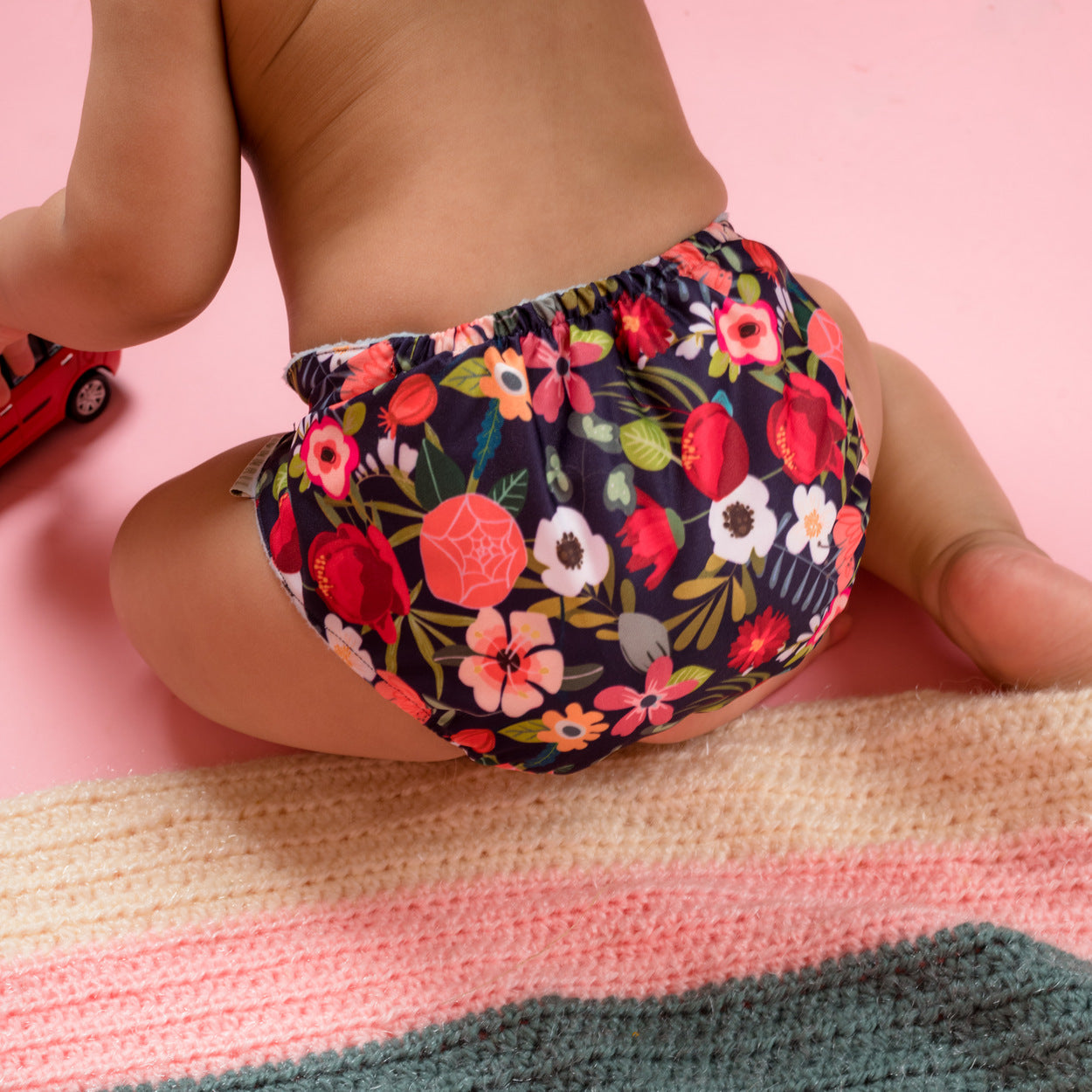 Reusable Baby Cloth Diapers with 2 inserts (0-2 years)