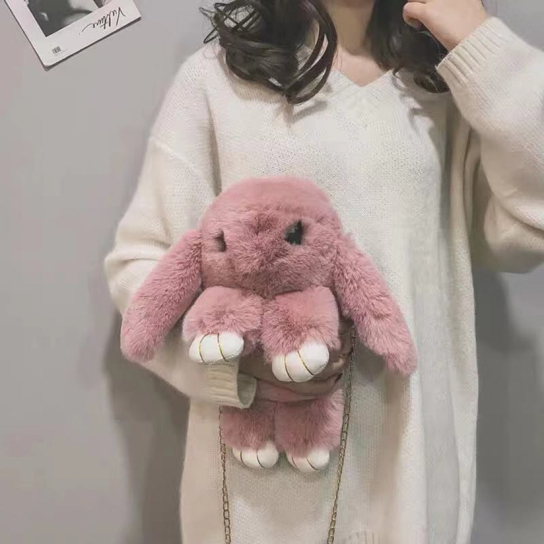 Plush Cute Rabbit Sling Bag