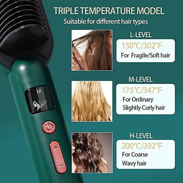 Supersonic Hair Straightener & Curler Hair Comb™ (Dryer/Straightner/Styler/Volumiser)