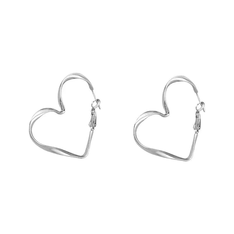 Heart Hoop Earrings