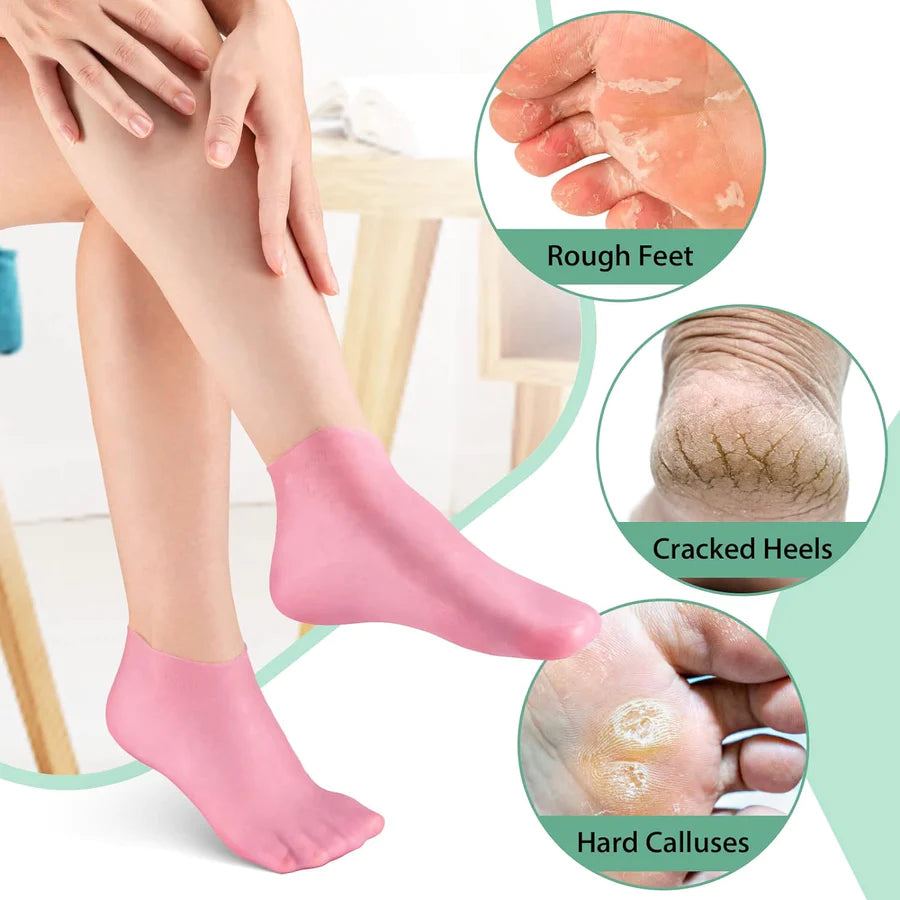 Foot Spa Pedicure Silicone Socks For Men & Women (Free surprise gift)