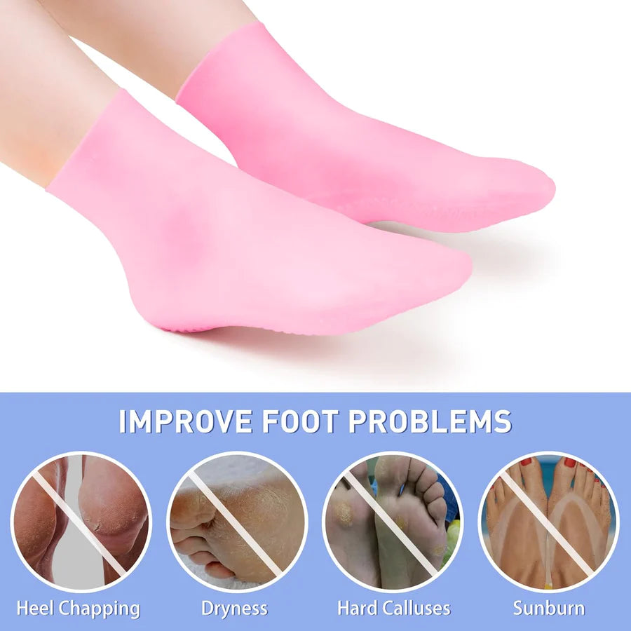 Foot Spa Pedicure Silicone Socks For Men & Women (Free surprise gift)