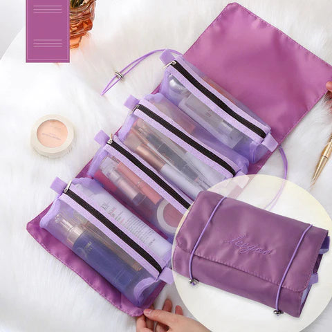 The Travel Quartet - 4-In-1 Portable Cosmetic & Toiletry Organizer