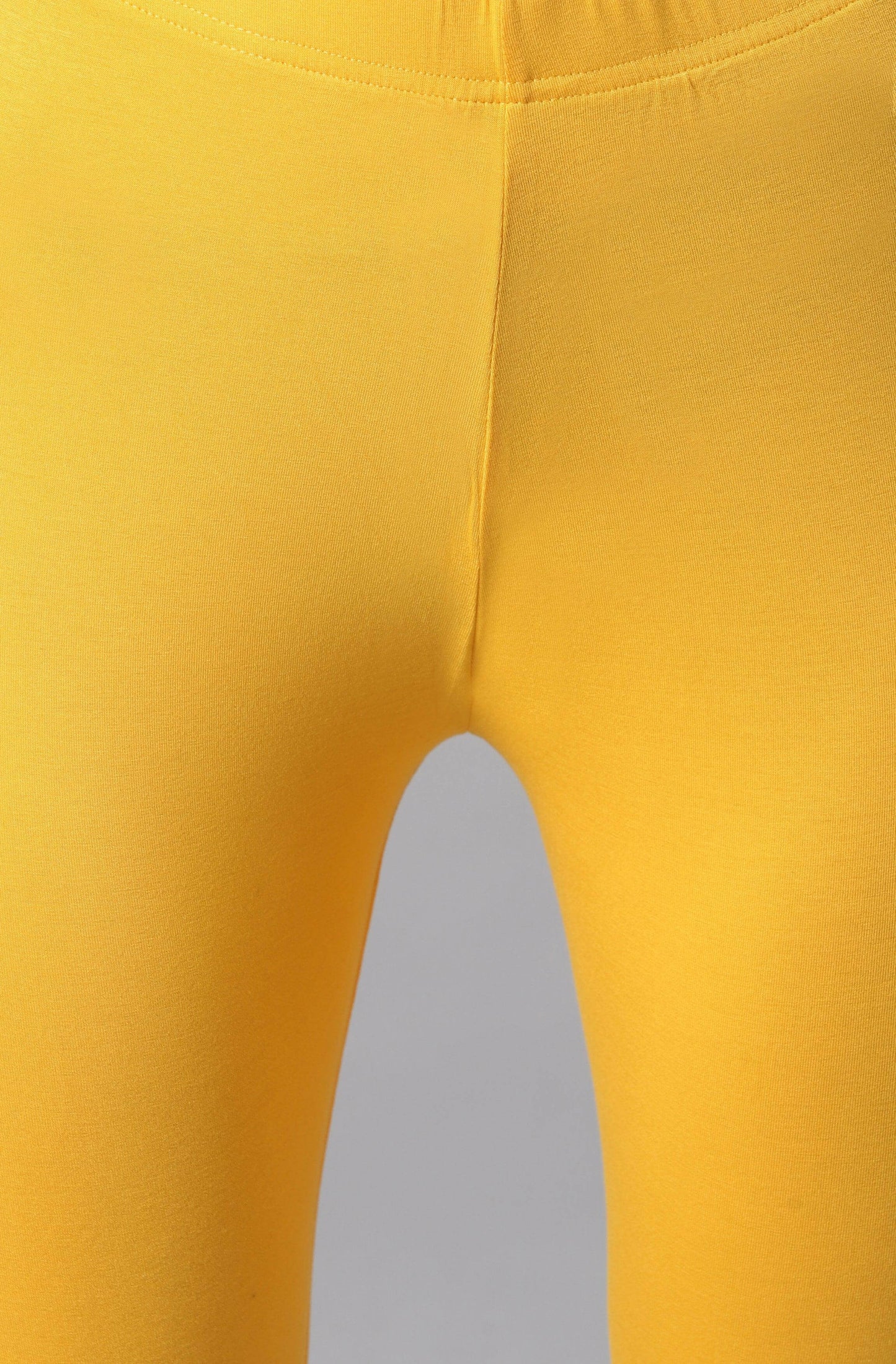 Yellow Viscose Lycra Leggings