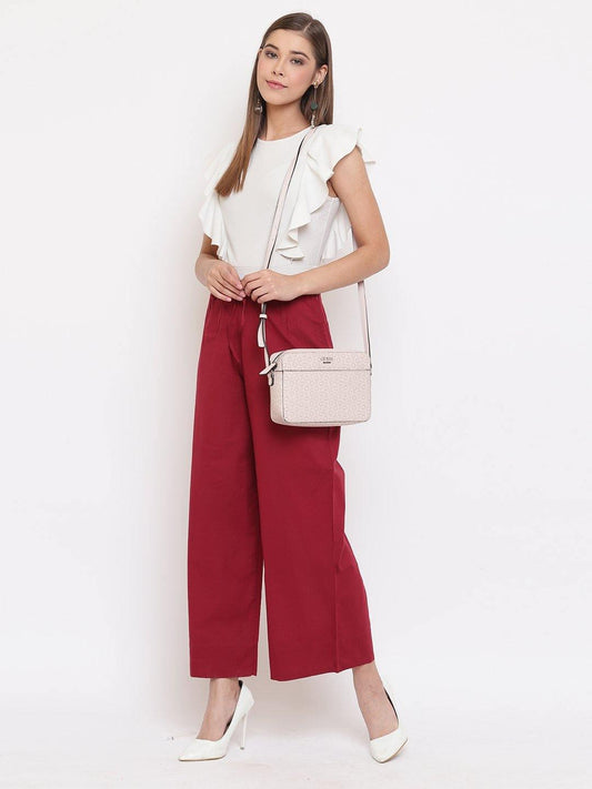 Maroon Pure Cotton Palazzo Pant