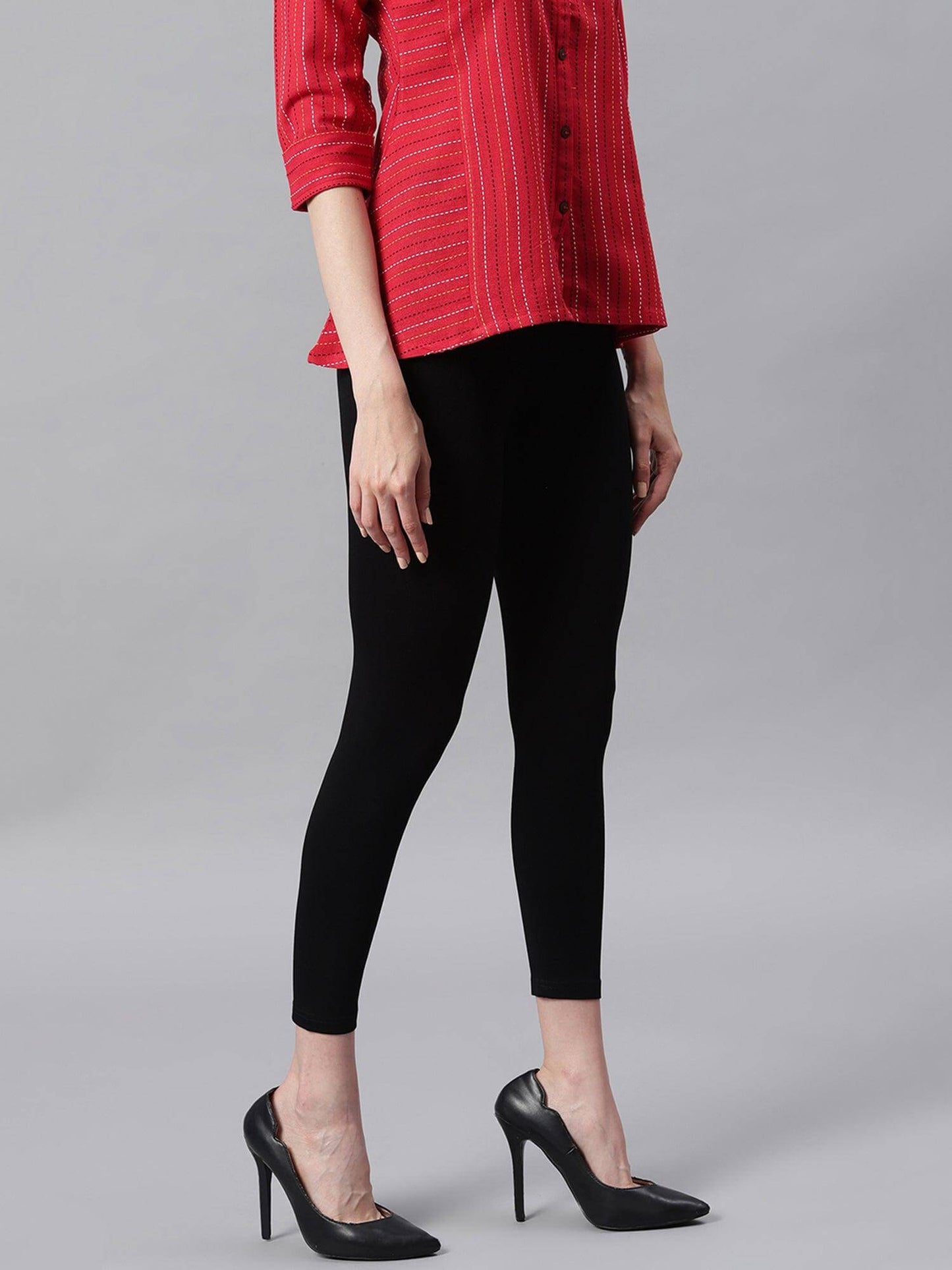 Black Viscose Lycra Legging