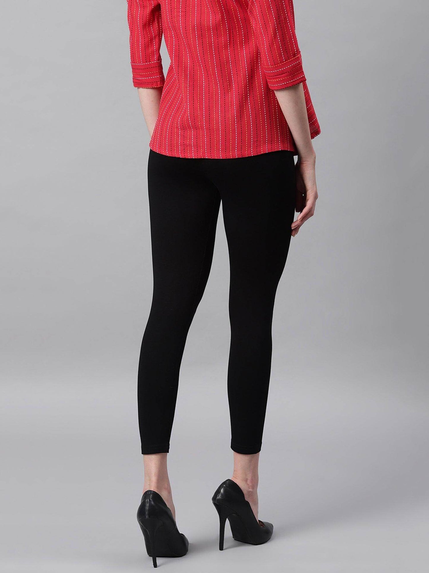 Black Viscose Lycra Legging