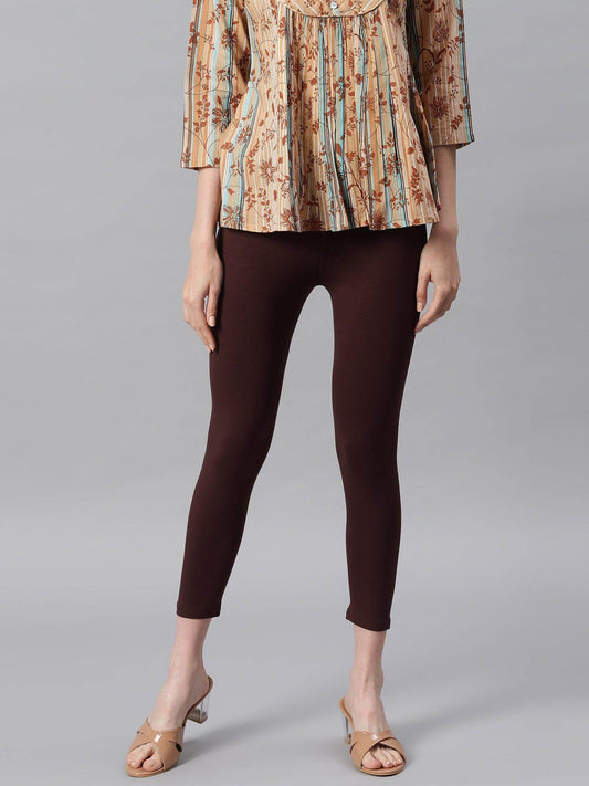 Chocolate Brown Viscose Lycra Legging