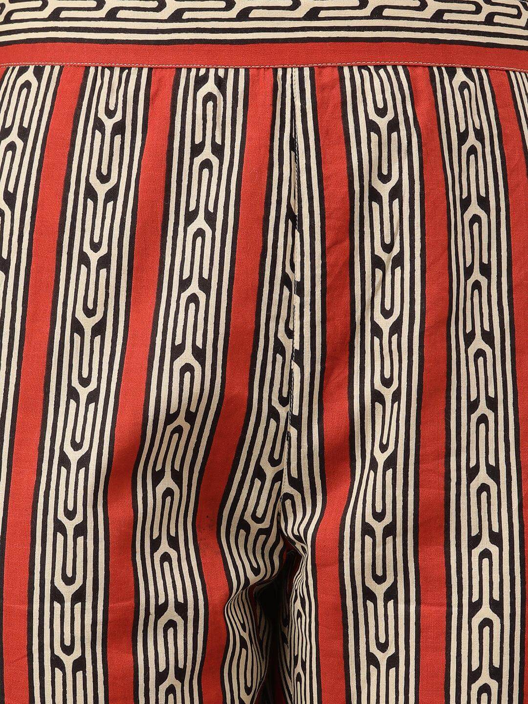 Black Cotton Botanical Print Kurta with Pant and Dupatta
